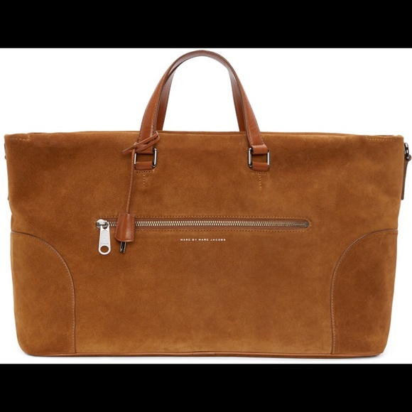 Marc by Marc Jacobs suede leather travel bag
